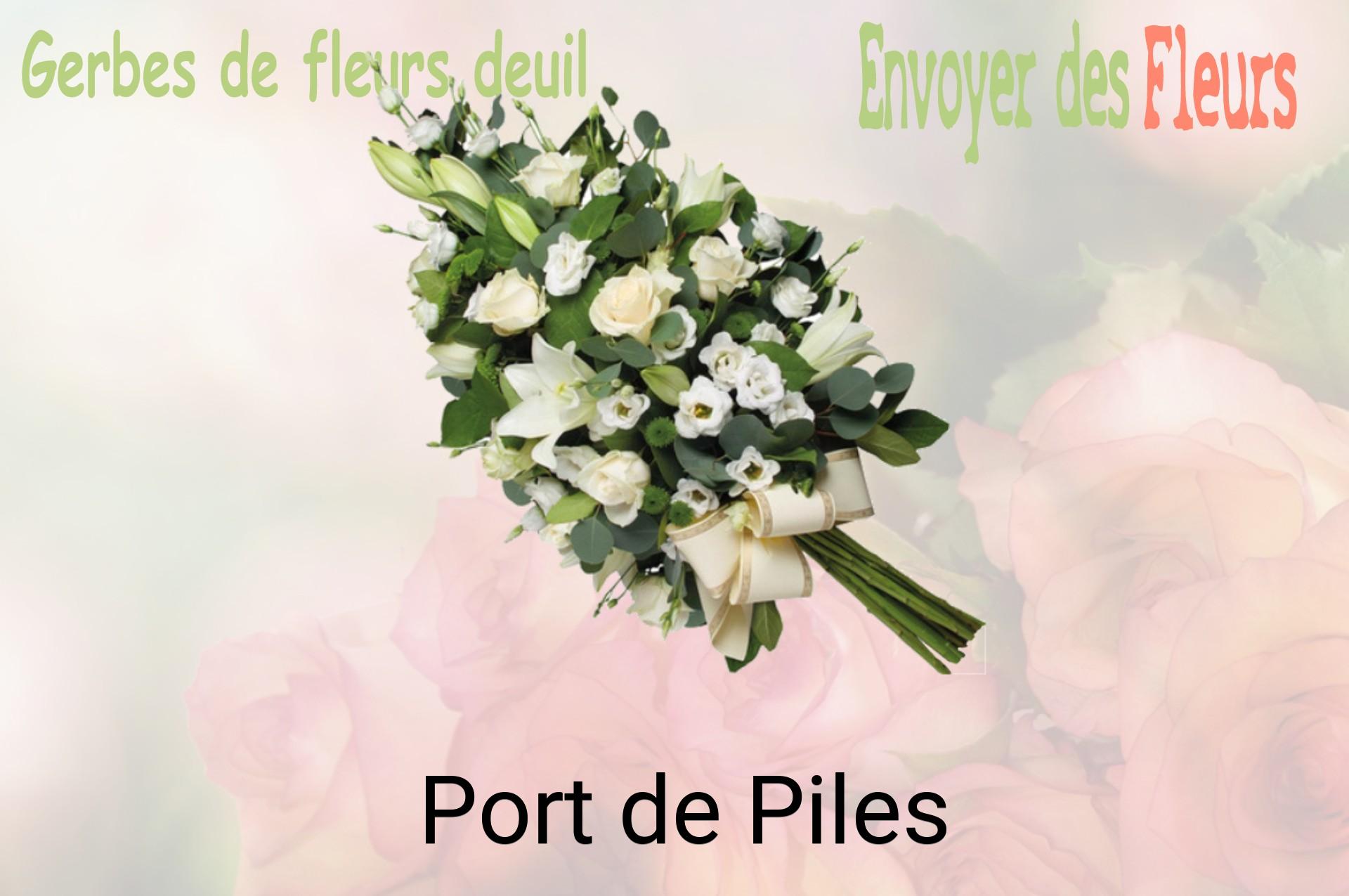 Gerbe de fleurs de deuil livrée à Port-de-Piles